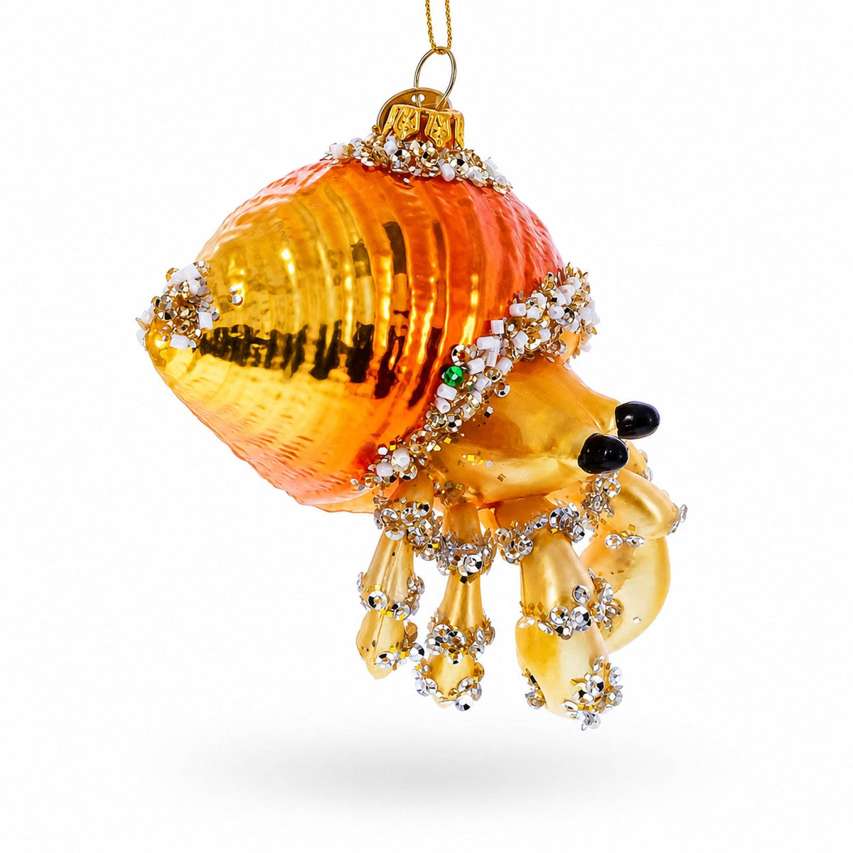 Orange Crab - Glass Ornament