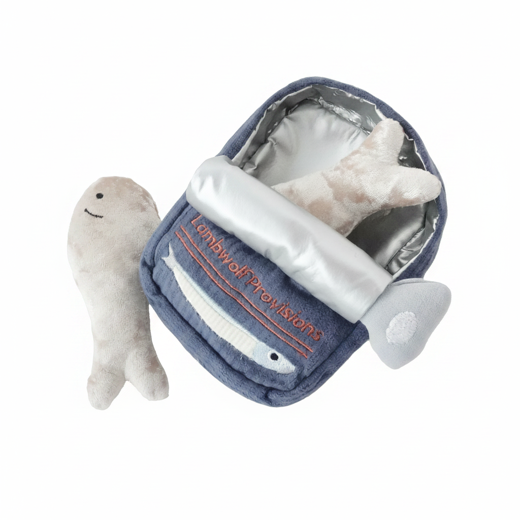 Lambwolf Collective - Enrichment Snuffle + Squeaky  Dog Toy Toy - Sardines
