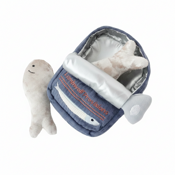 Lambwolf Collective - Enrichment Snuffle + Squeaky  Dog Toy - Sardines