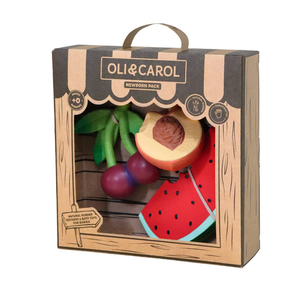 Oli & Carol - Newborn Teether Toy Pack - Fruit Salad