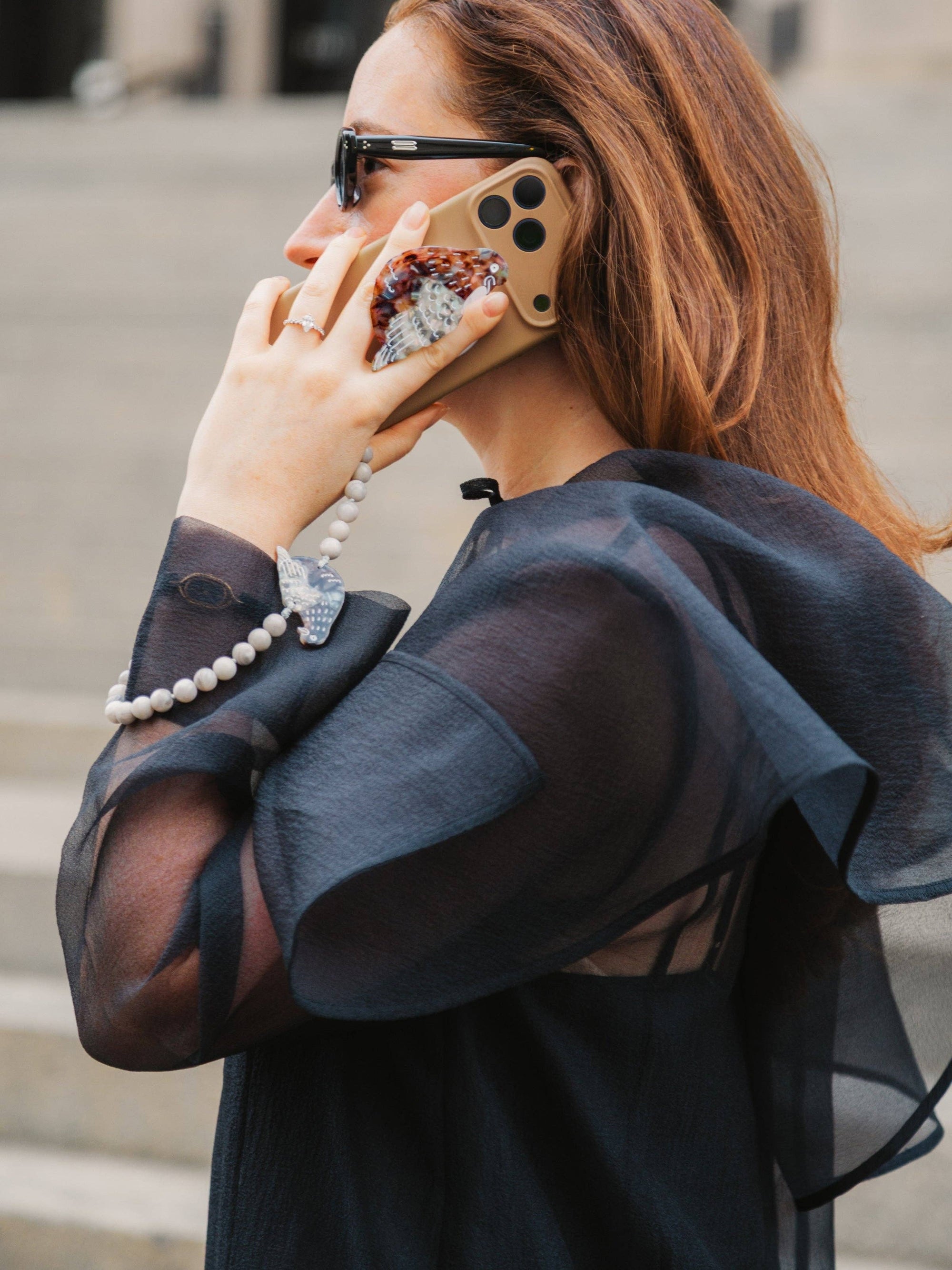 Solar Eclipse - Pigeon Bracelet Phone Chain