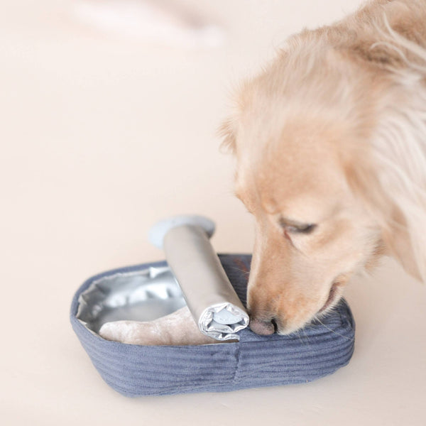 Lambwolf Collective - Enrichment Snuffle + Squeaky  Dog Toy - Sardines
