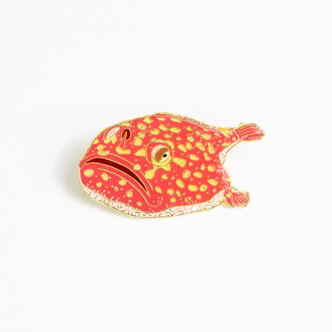 Abe’s Deepsea Toad Enamel Pin (Chaunax abei)