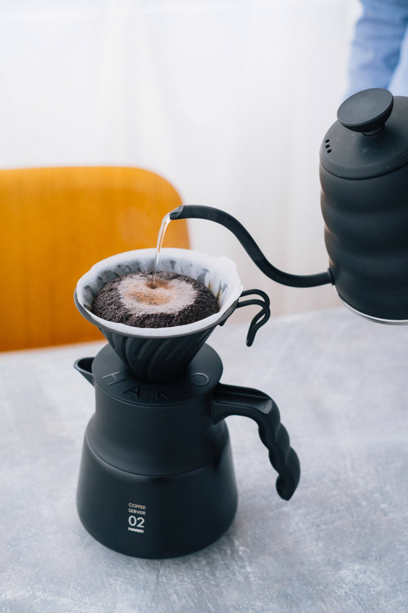 Hario- V60 Metal Coffee Dripper 02 - Silver