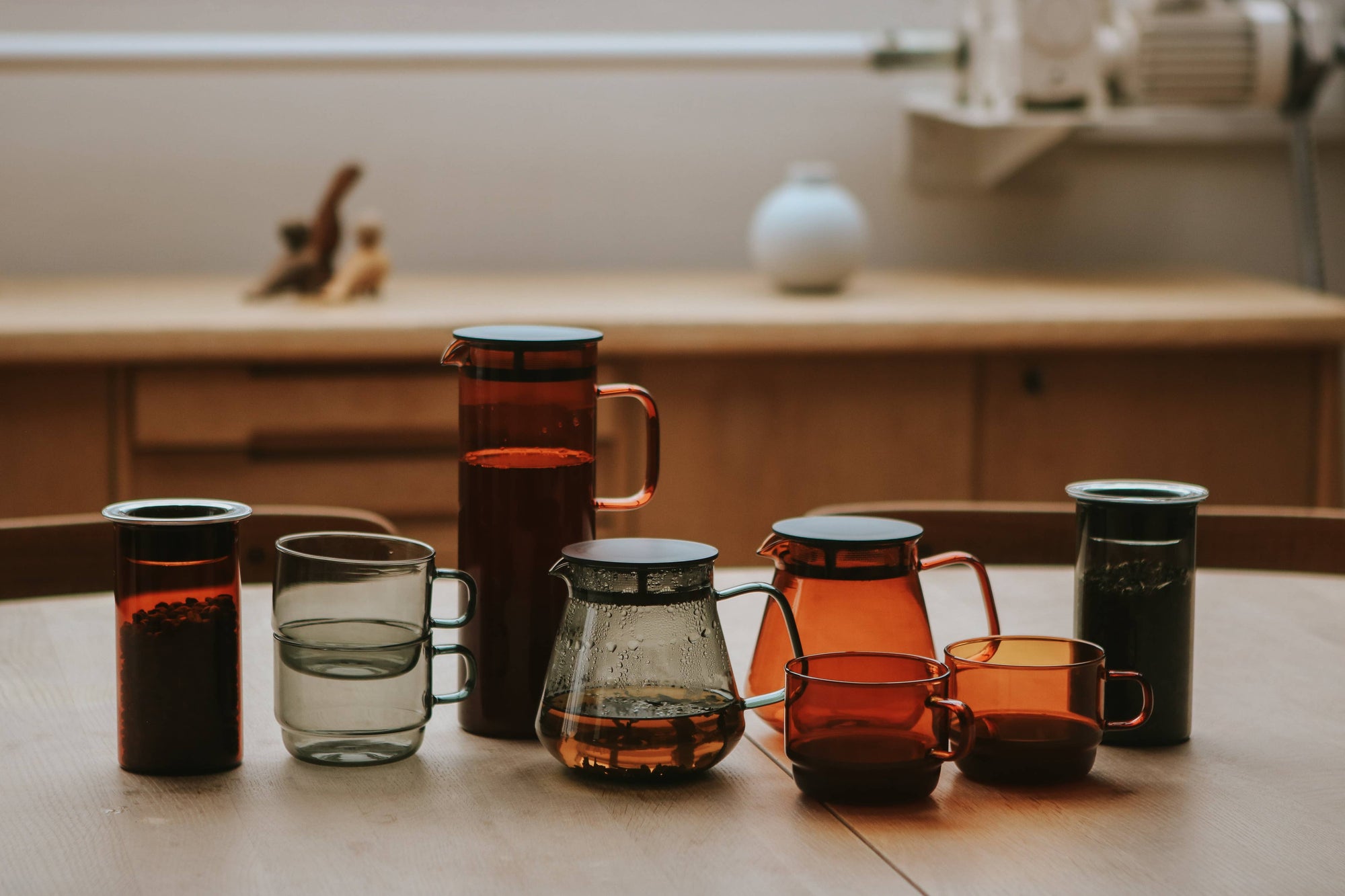 Hario - Colors Glass Series - Stackable Mug 300mL: Grey