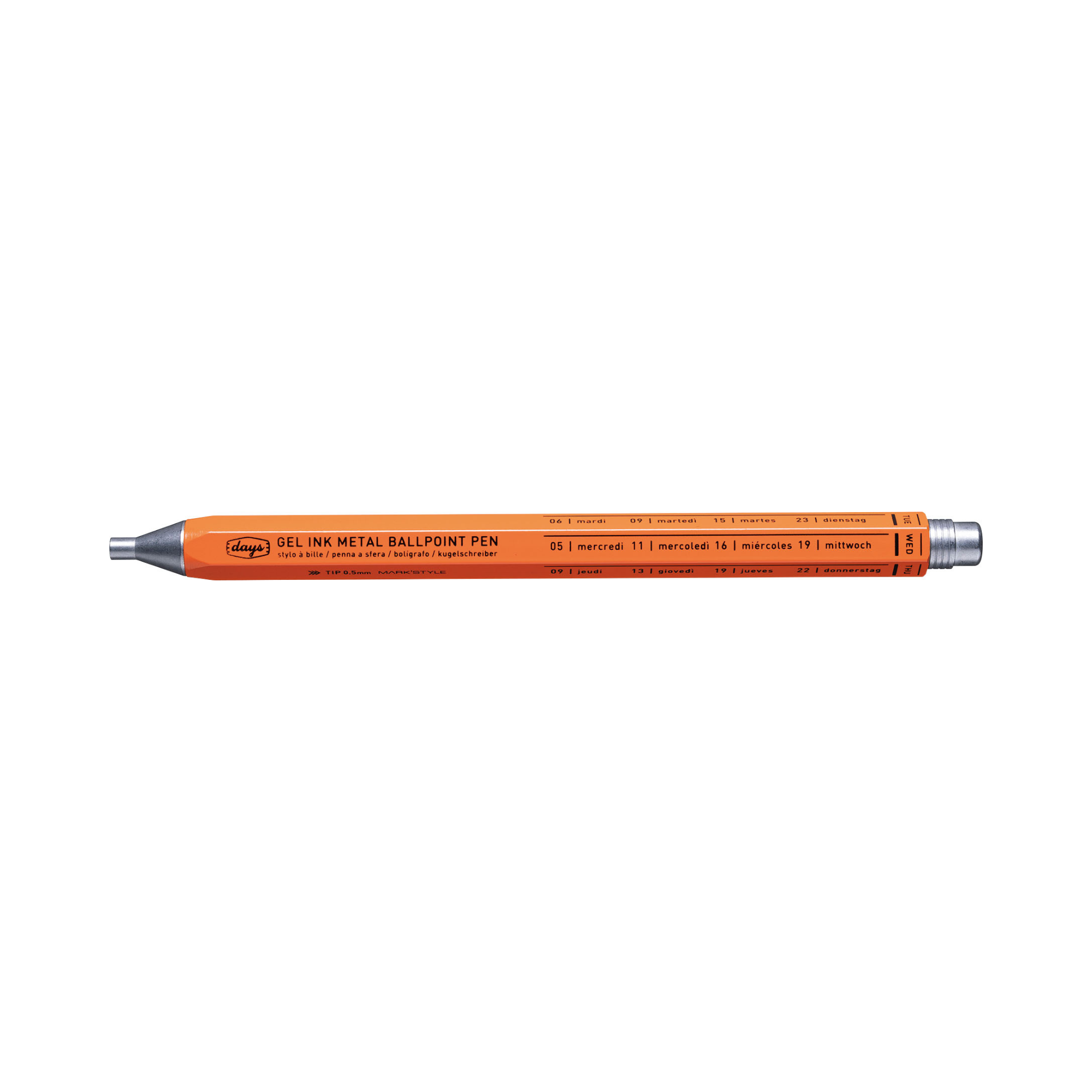 MARK'STYLE - Gel Metal Ballpoint Pen - Neo Citron