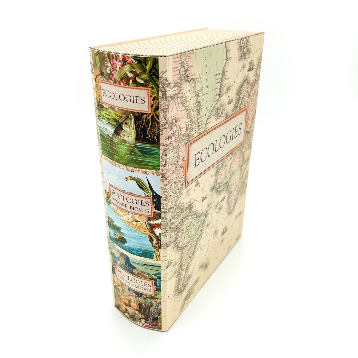 Ecologies Faux Book Box Container and Organizer