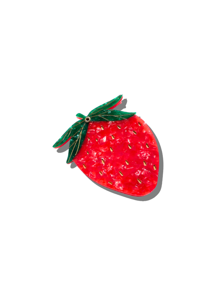 Solar Eclipse - Strawberry Compact Mirror