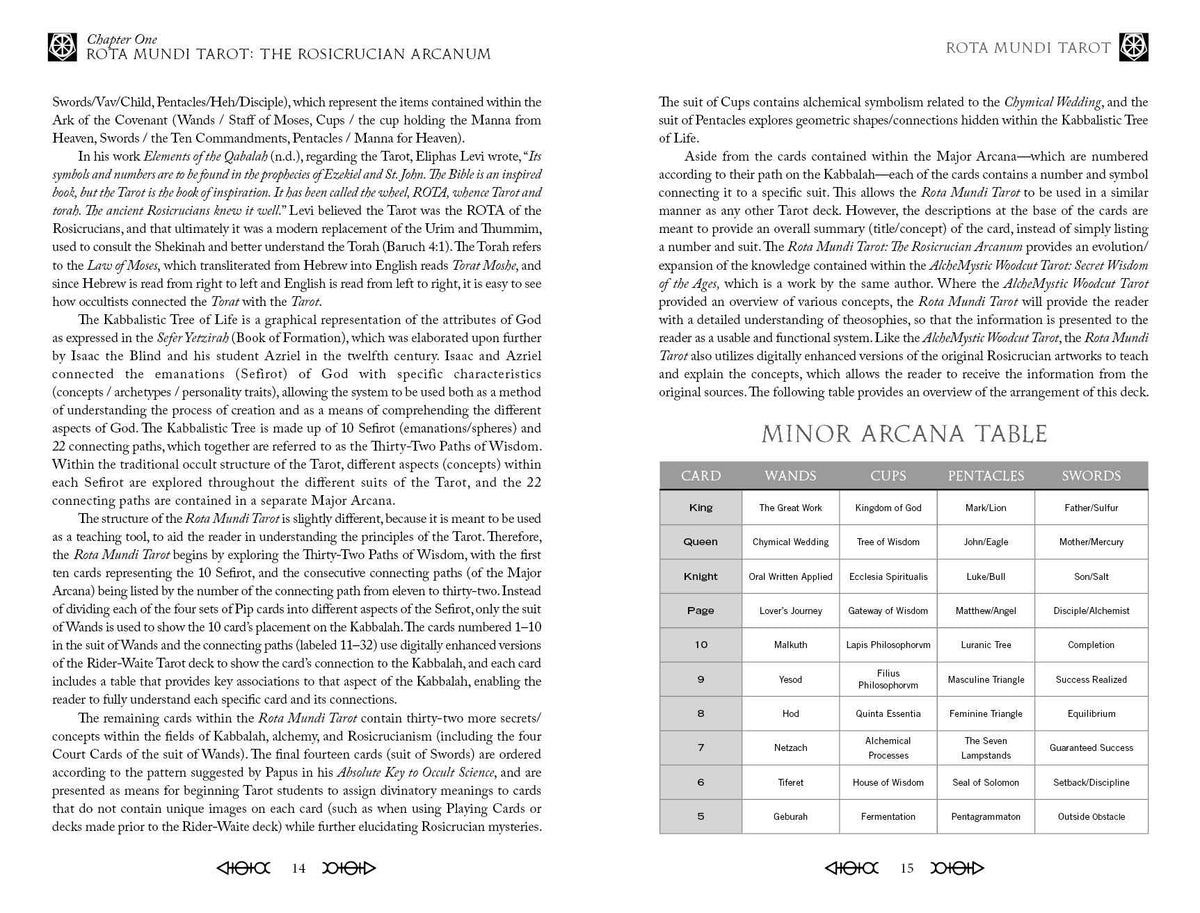 Rota Mundi Tarot: The Rosicrucian Arcanum