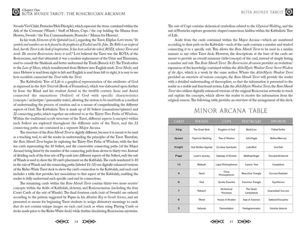 Rota Mundi Tarot: The Rosicrucian Arcanum