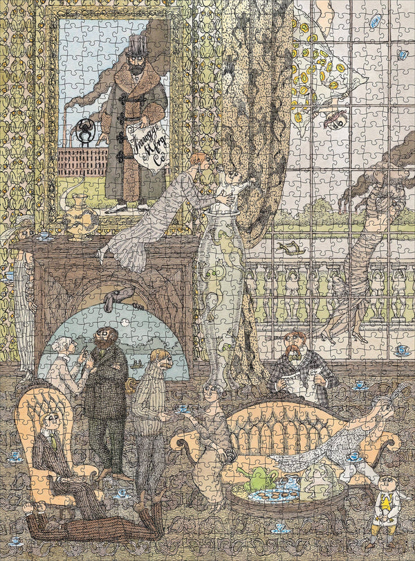 Edward Gorey - Frawgge Mfrg. Co. 1000-piece Jigsaw Puzzle