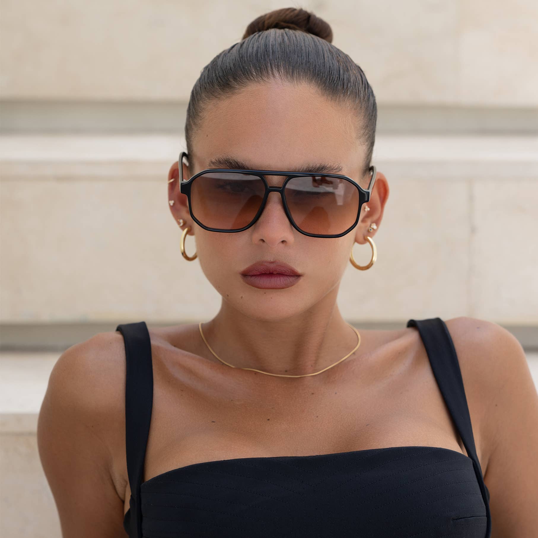 FREYRS - Billie Sunglasses - Black/Brown