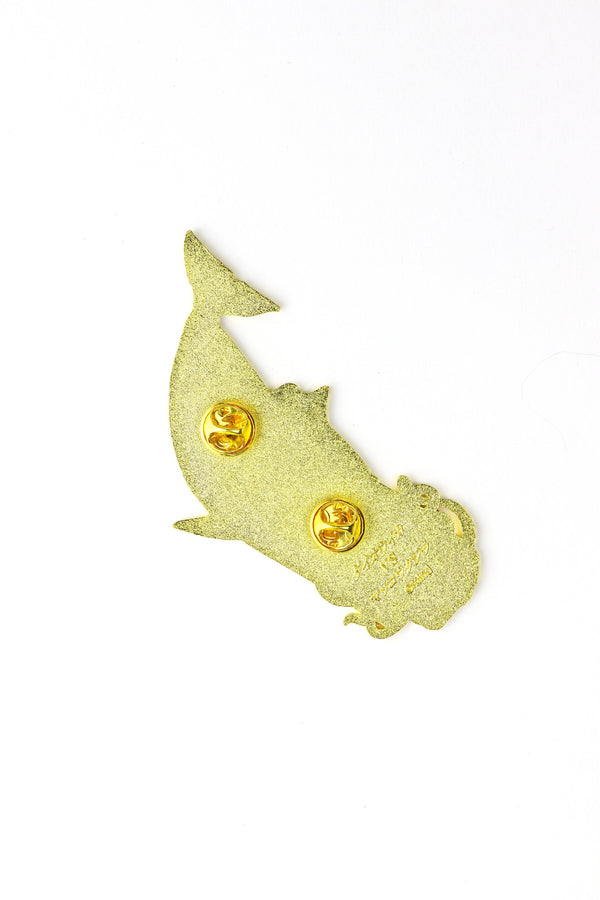 Giant Squid vs. Sperm Whale Enamel Pin (Architeuthis dux vs. Physeter macrocephalus)