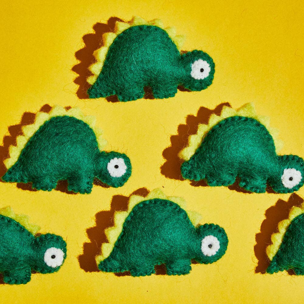 Ware of the Dog - Felted Wool Cat Toy - Dinosaur