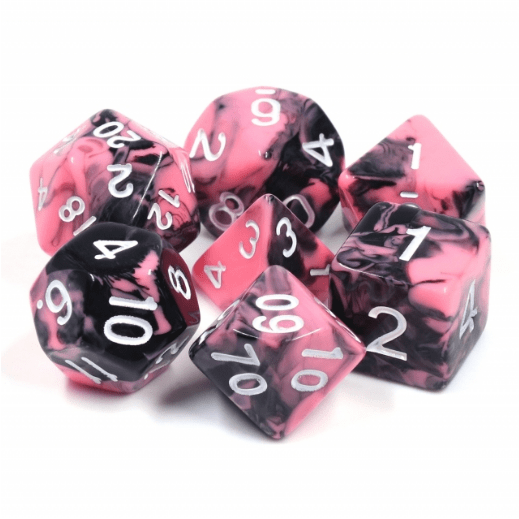 RPG Dice Set - Watermelon Cream