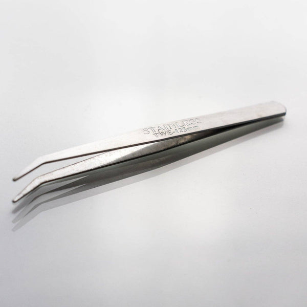 Stainless Steel Angle Tweezers - Space Camp