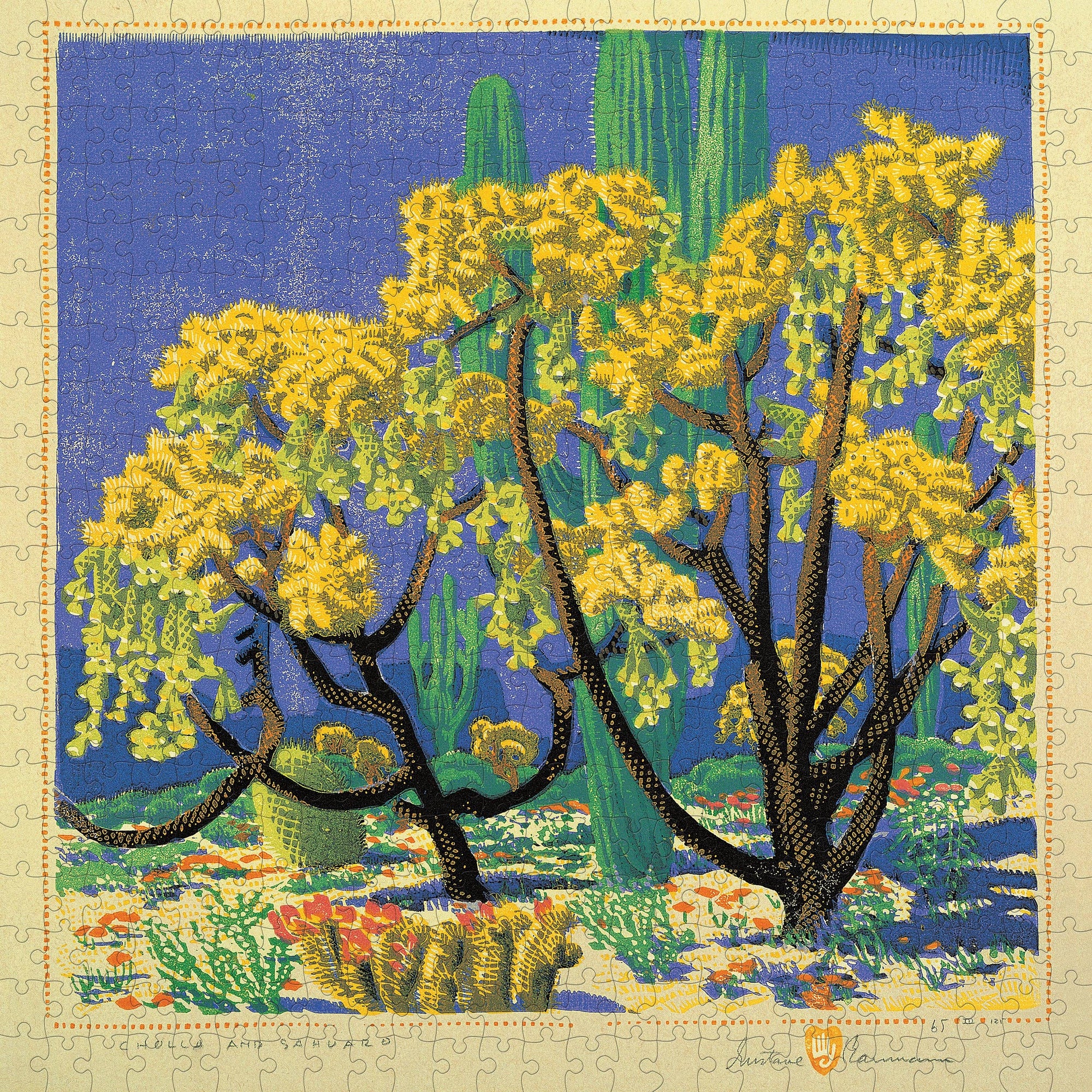 Gustave Baumann: Cholla and Sahuaro 500-piece Jigsaw Puzzle