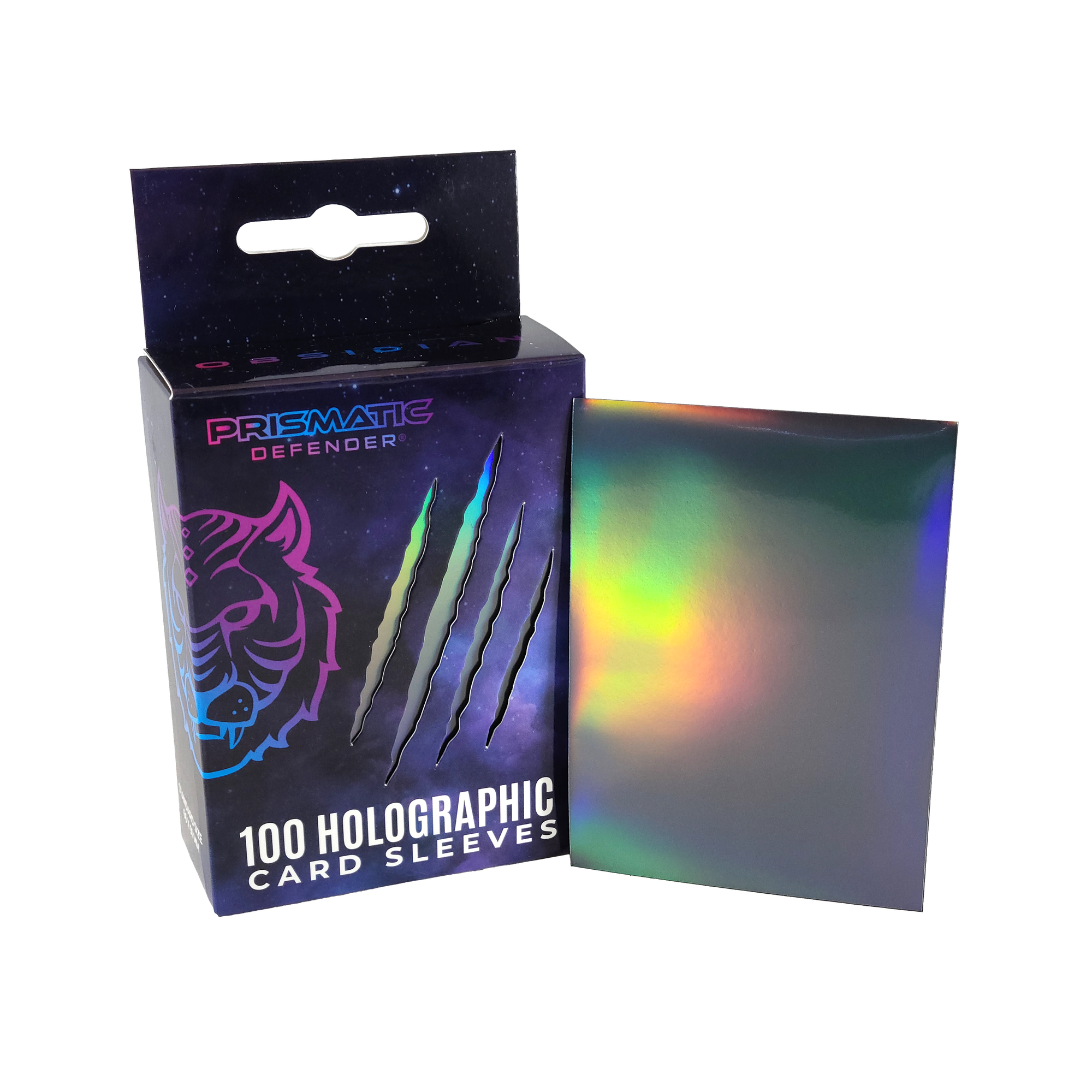 Prismatic Defender® - Holographic Card Sleeves - 3 Foil Designs - Black / Oracle
