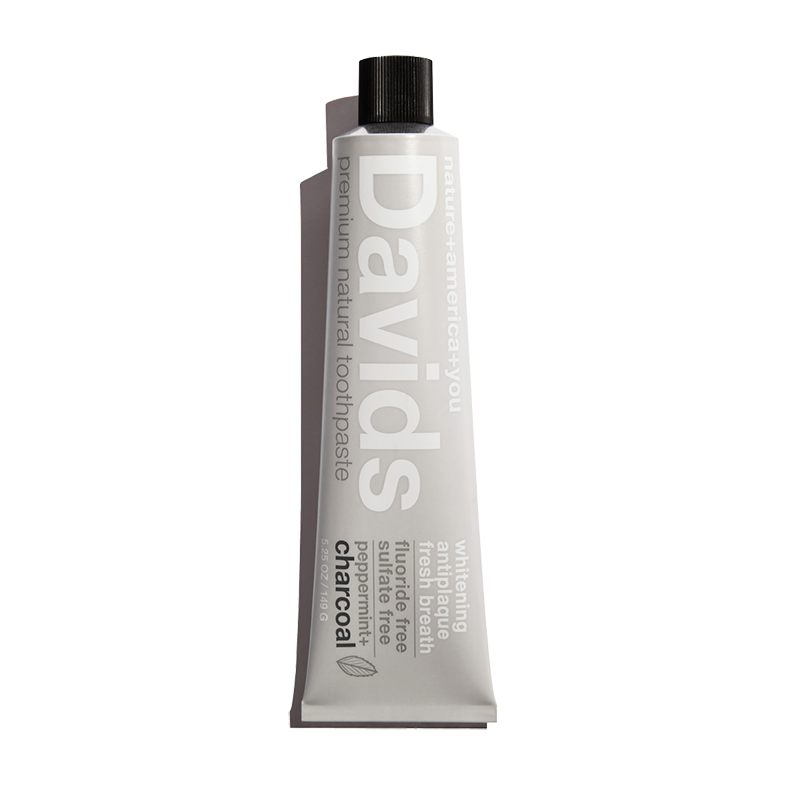 Davids - Premium Natural Toothpaste - Charcoal + Peppermint