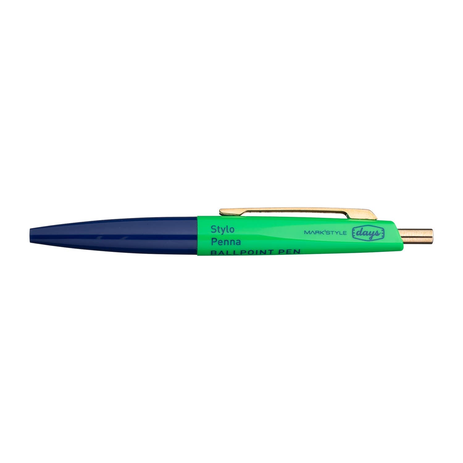 MARK'STYLE - Mini Ball Ink Pen - Beige-Mint