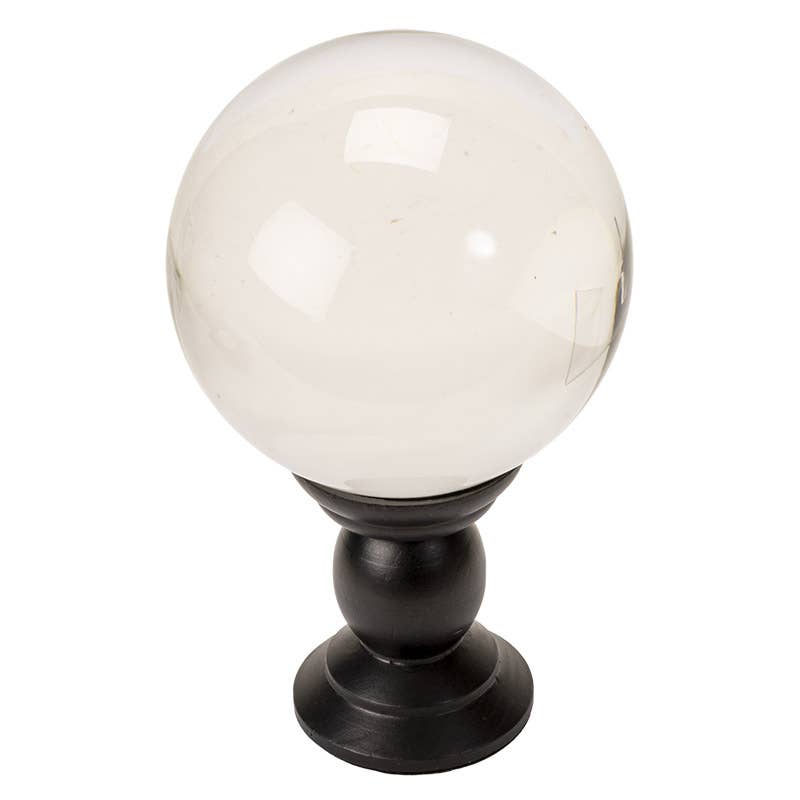 Crystal Ball on Stand - Clear