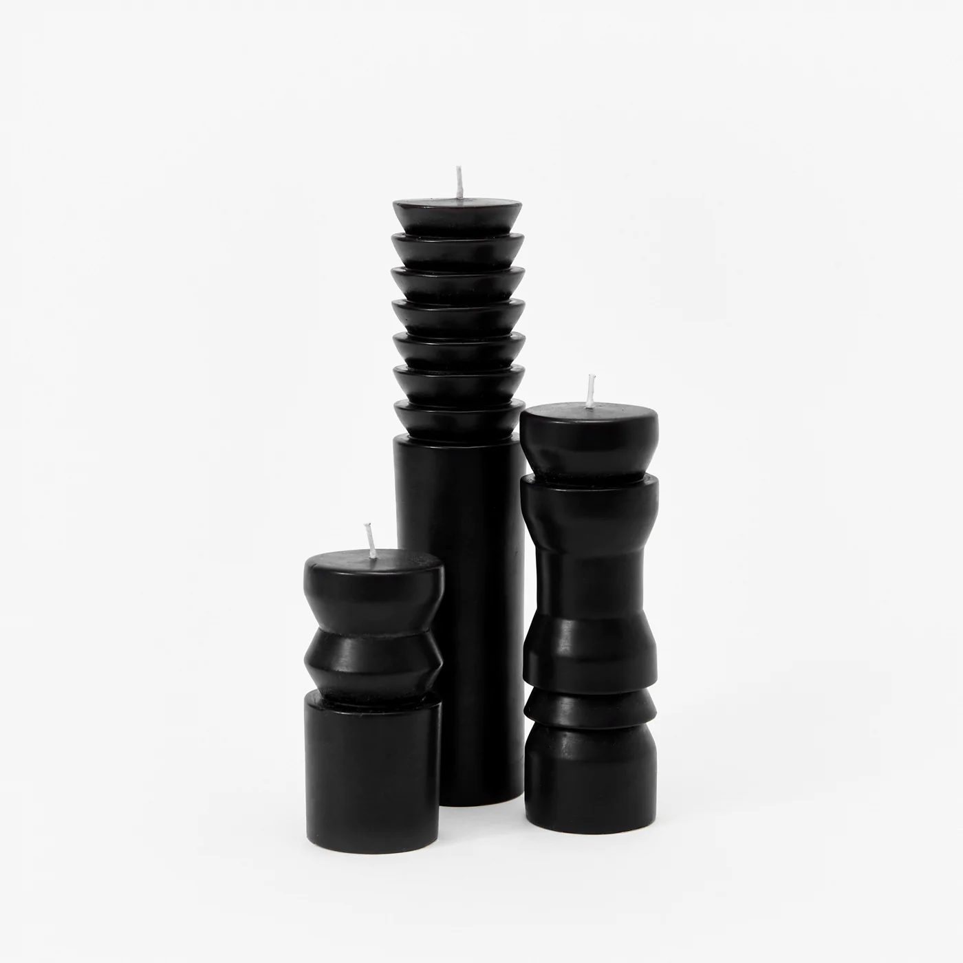 Areaware Totem Candle - Black - Medium