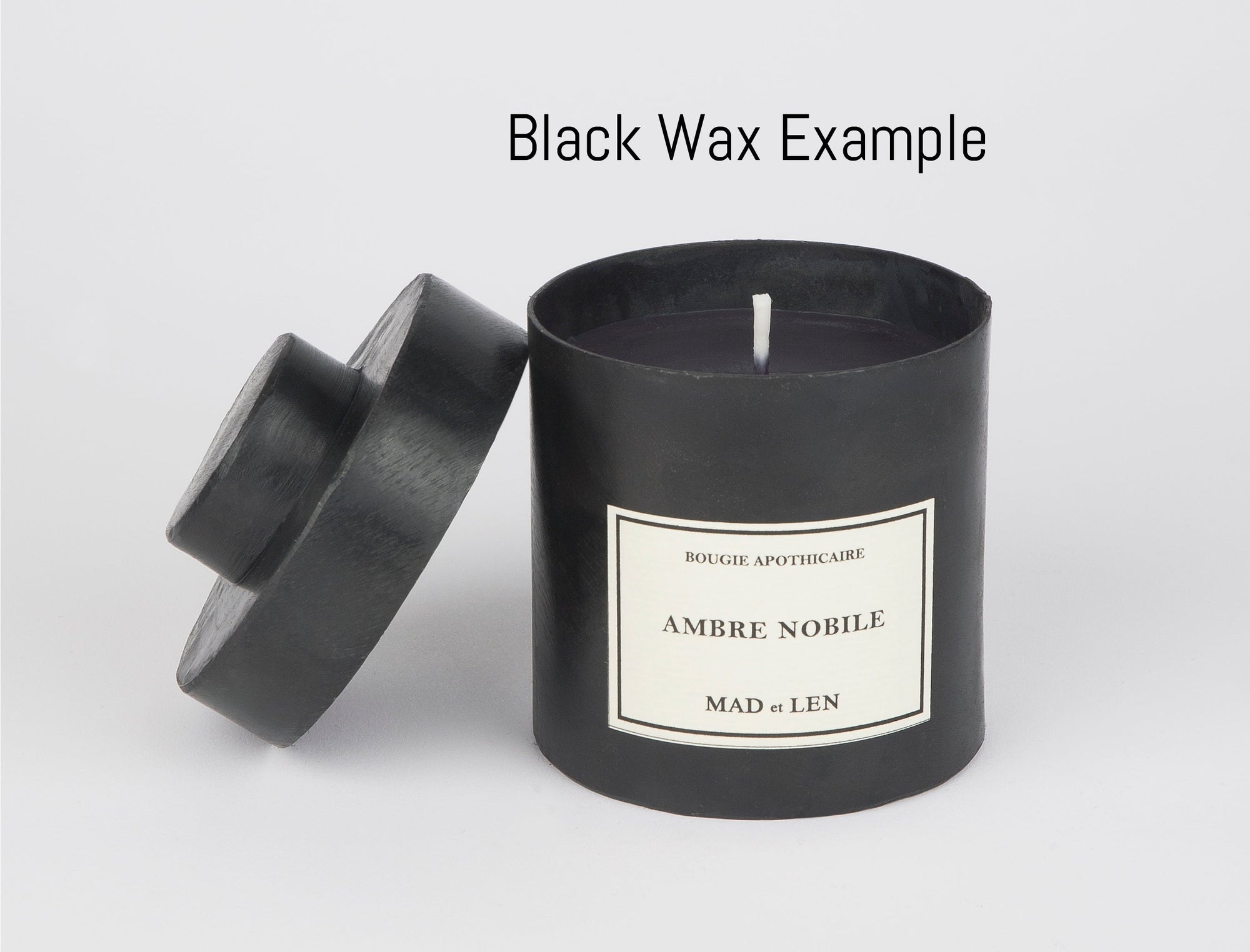 MAD et LEN - Bougie Black Block Horizontal