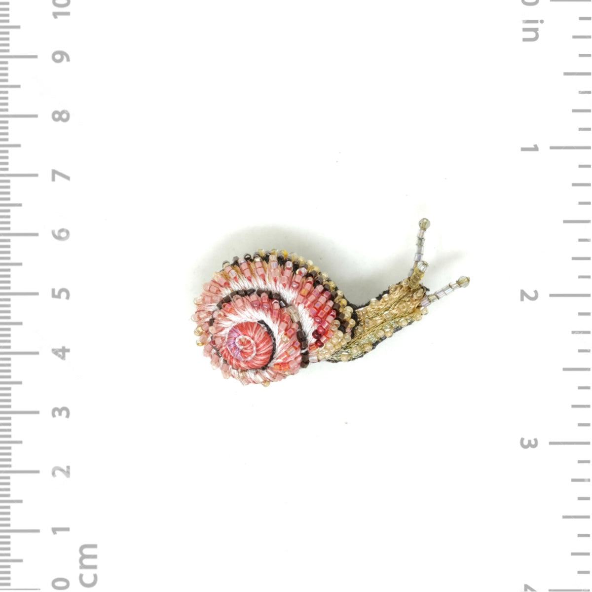 Blinking Snail Brooch