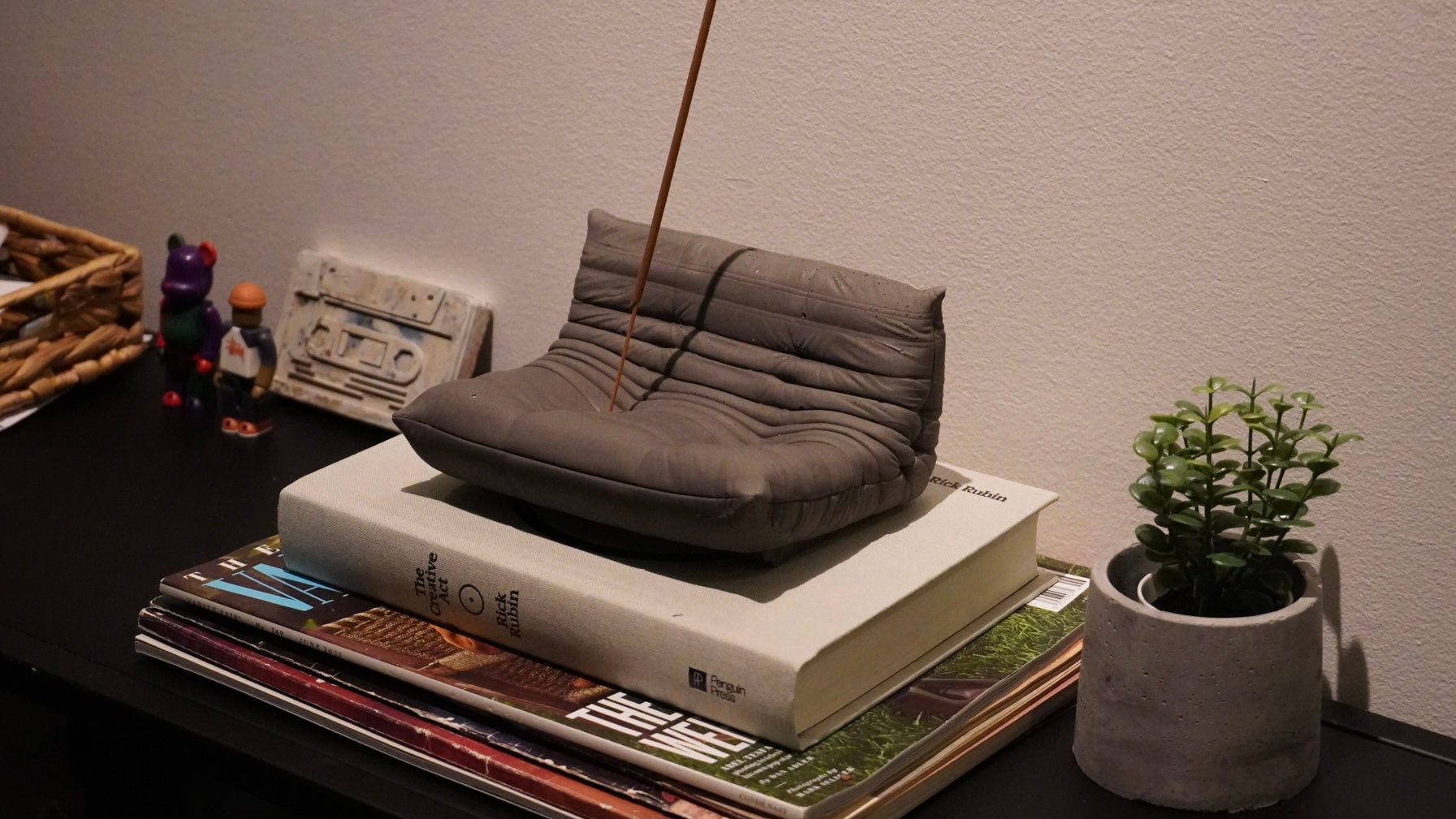 Togo Set - Concrete Incense Burner