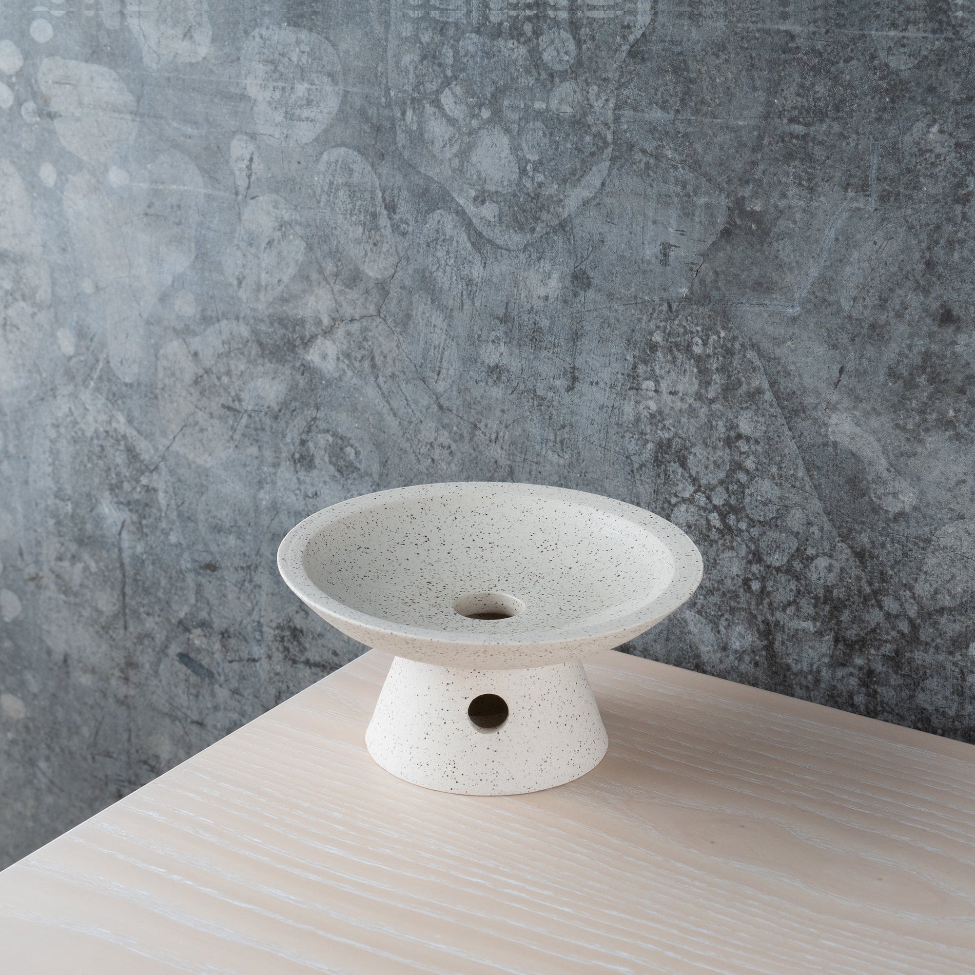 Ritual Object - Micro Incense Burner - White/Black Sand