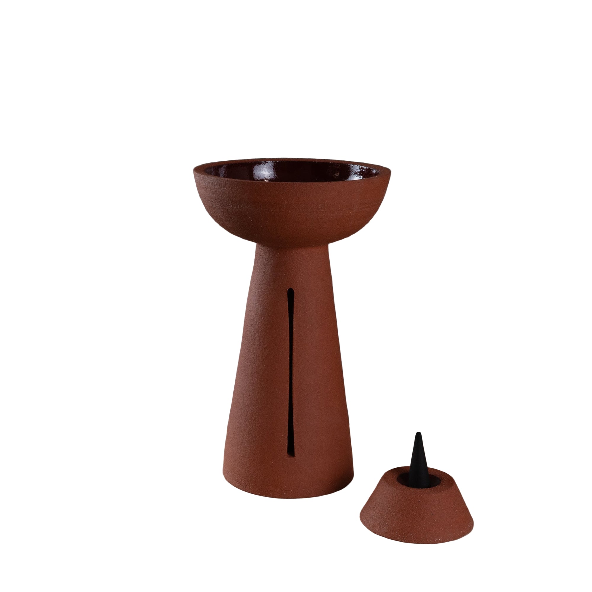 Ritual Object - Tall Incense Burner - Red