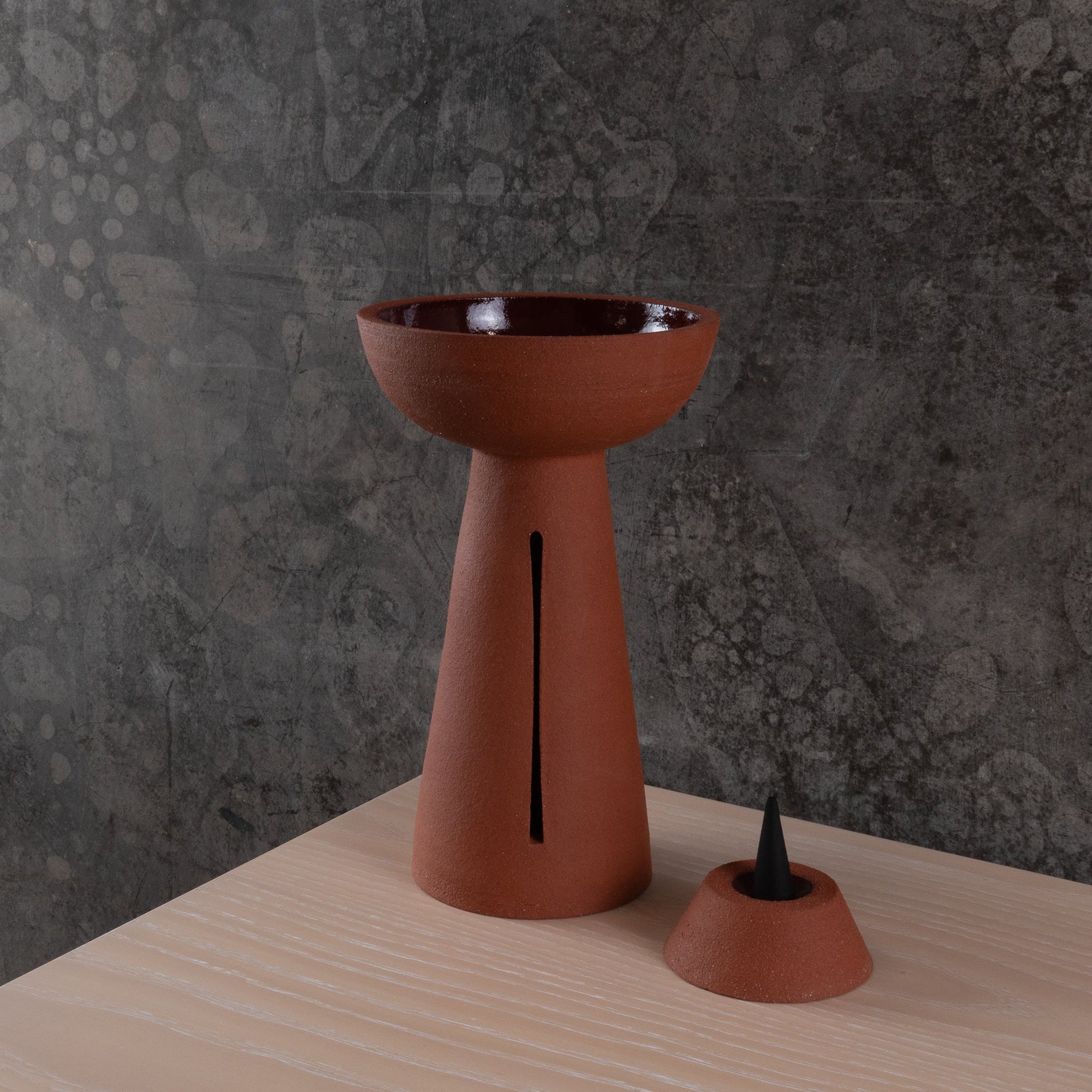 Ritual Object - Tall Incense Burner - Red