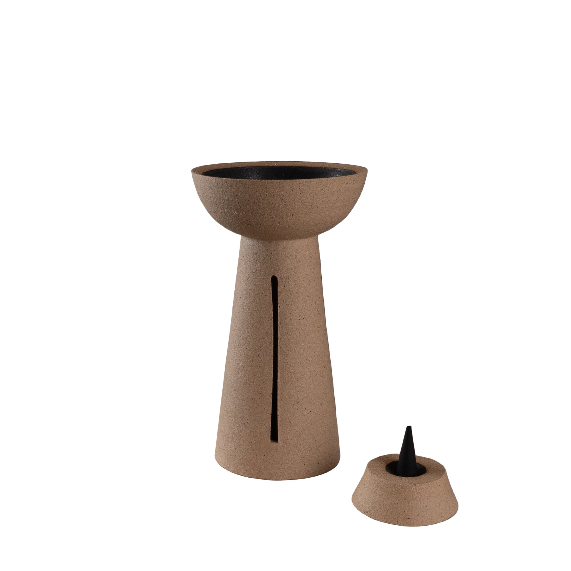 Ritual Object - Tall Incense Burner - Sand