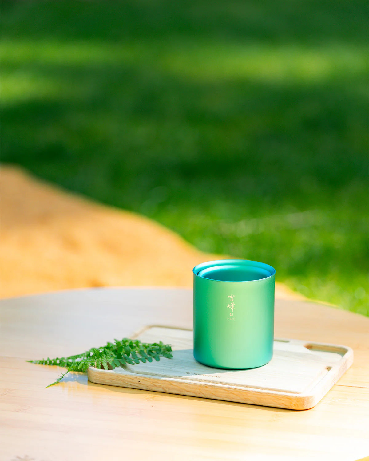 Snow Peak - Anodized Titanium - Summer Stacking Mug Set - Green