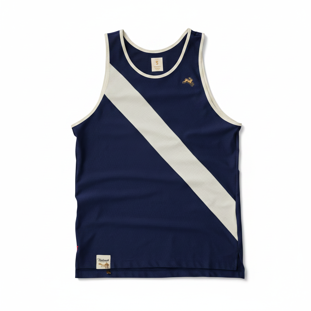Tracksmith - Van Cortlandt Singlet - Navy/Ivory