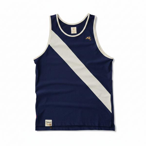 Tracksmith - Van Cortlandt Singlet - Navy/Ivory