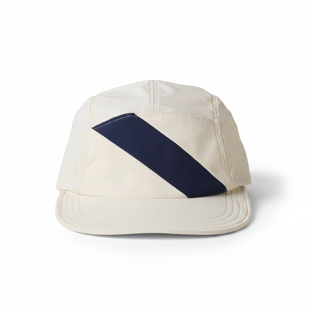 Tracksmith - Session Hat - Ivory/Navy