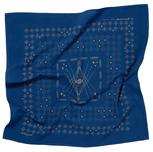Jenni Earl - Indigo Bandana - "hell yeah" - Space Camp