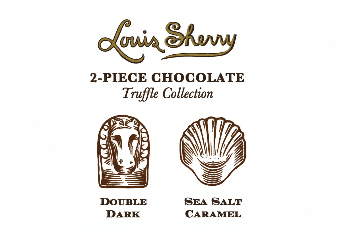 Louis Sherry - 2pc Traditional Truffles - Mason's Black