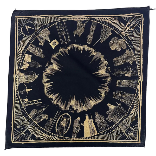 The Somnia Tarot Spread Cloth - "The Journey" - Black