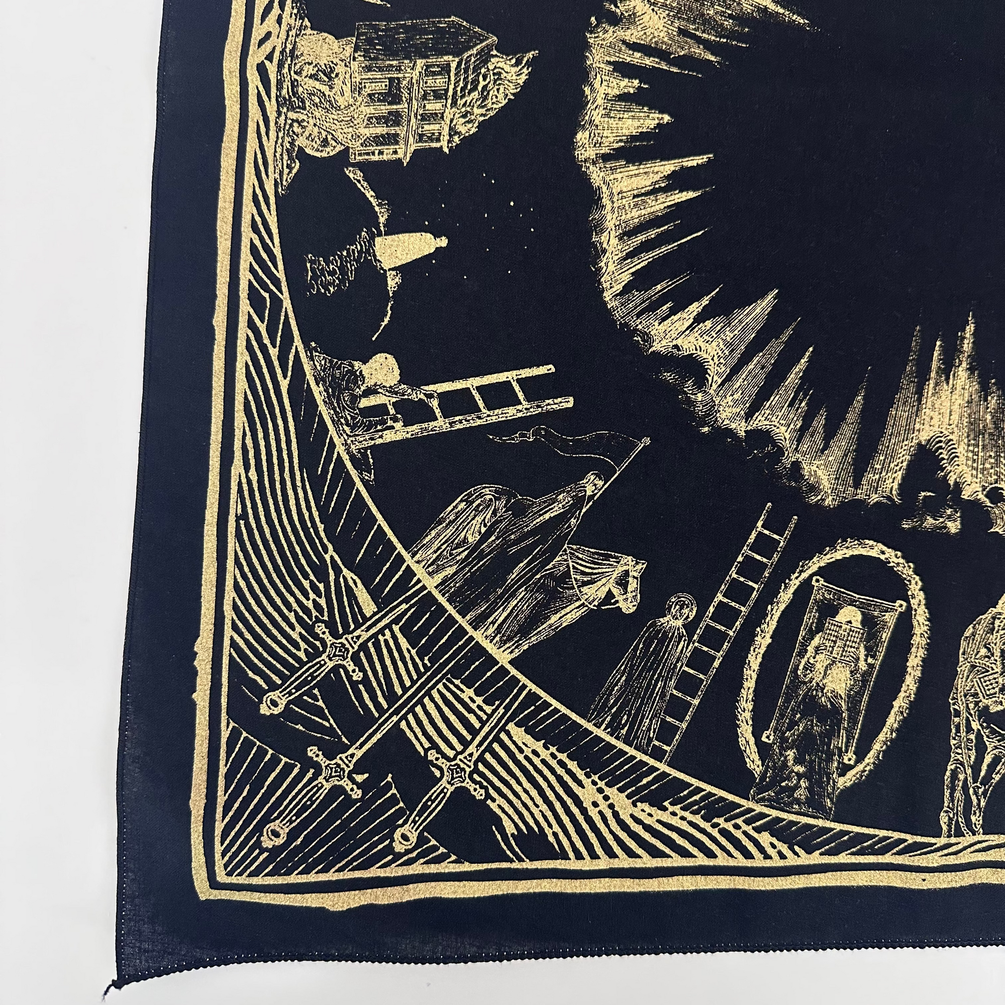 The Somnia Tarot Spread Cloth - "The Journey" - Black