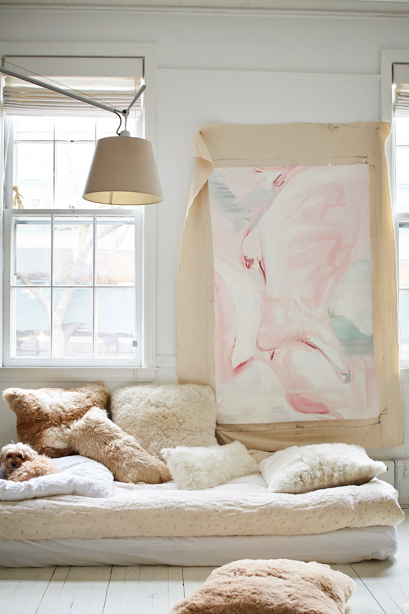 Intiearth - Alpaca Lumbar Pillow - Crema