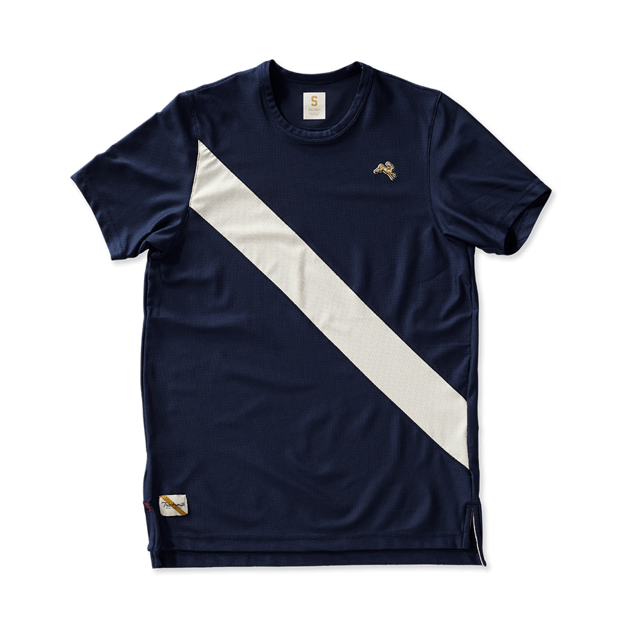 Tracksmith - Van Cortlandt Tee - Navy/Ivory
