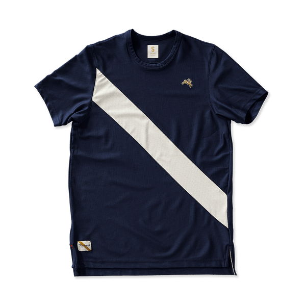 Tracksmith - Van Cortlandt Tee - Navy/Ivory