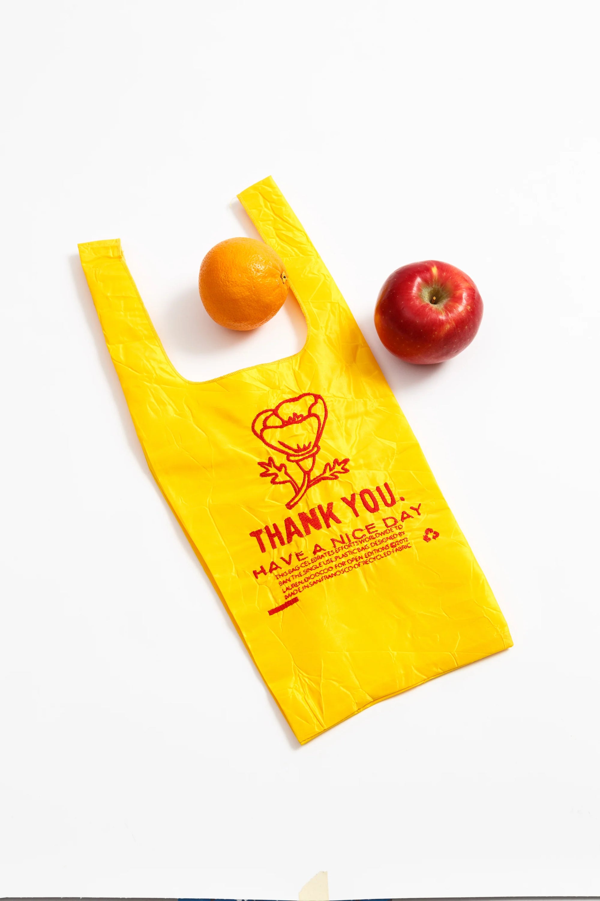 Mini Thank You Tote - Poppy - Red on Yellow - Space Camp