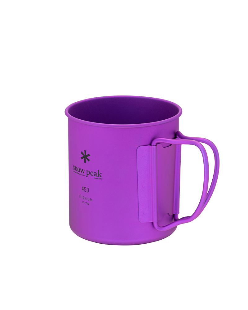 Snow Peak - Ti-Single 450 Anodized Cup - Purple - Space Camp