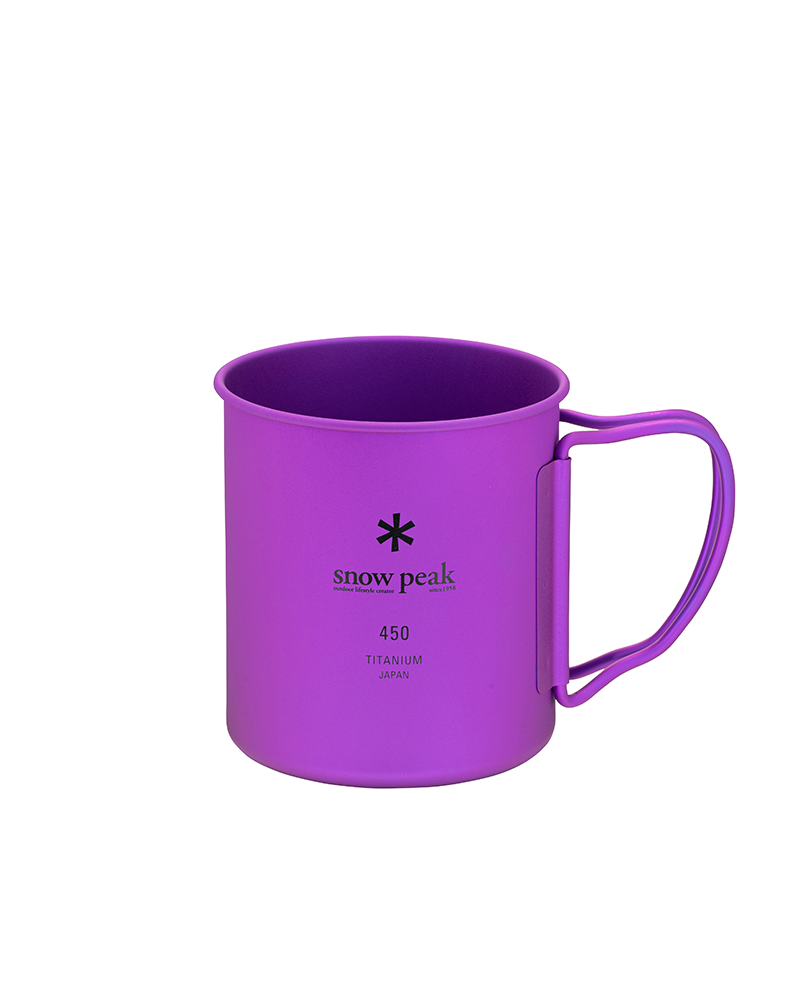 Snow Peak - Ti-Single 450 Anodized Cup - Purple - Space Camp