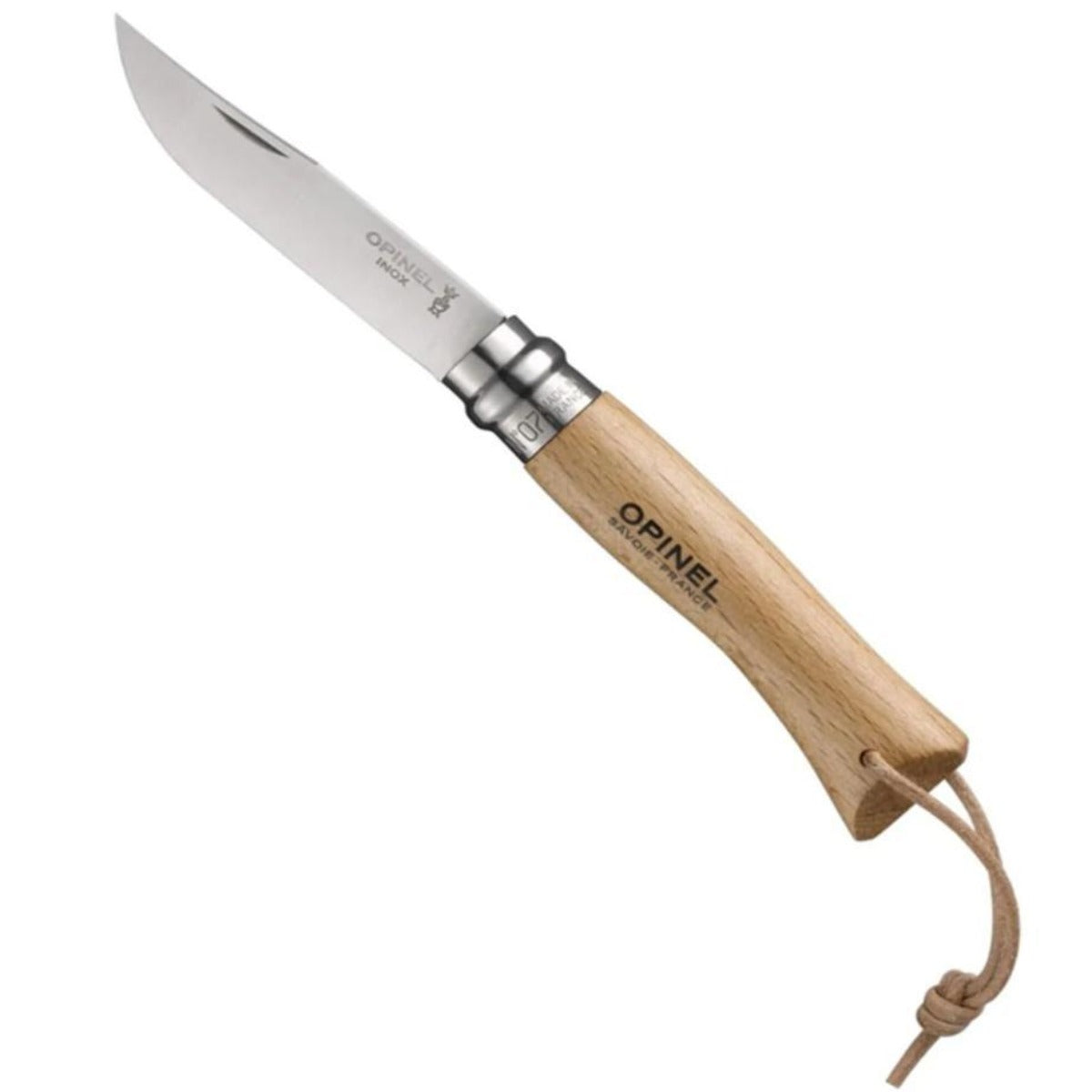 Opinel - No.07 Stainless Steel Pocket Knife with Lanyard - Space Camp