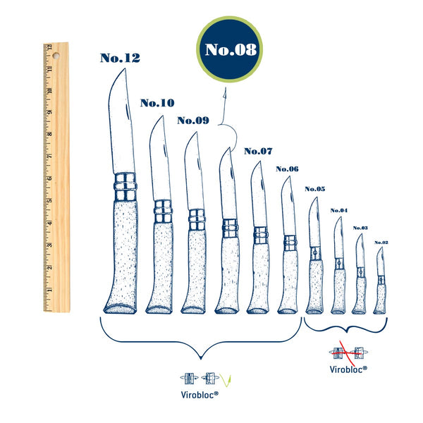 Opinel - No.08 Laminated Birch Folding Knife - Space Camp