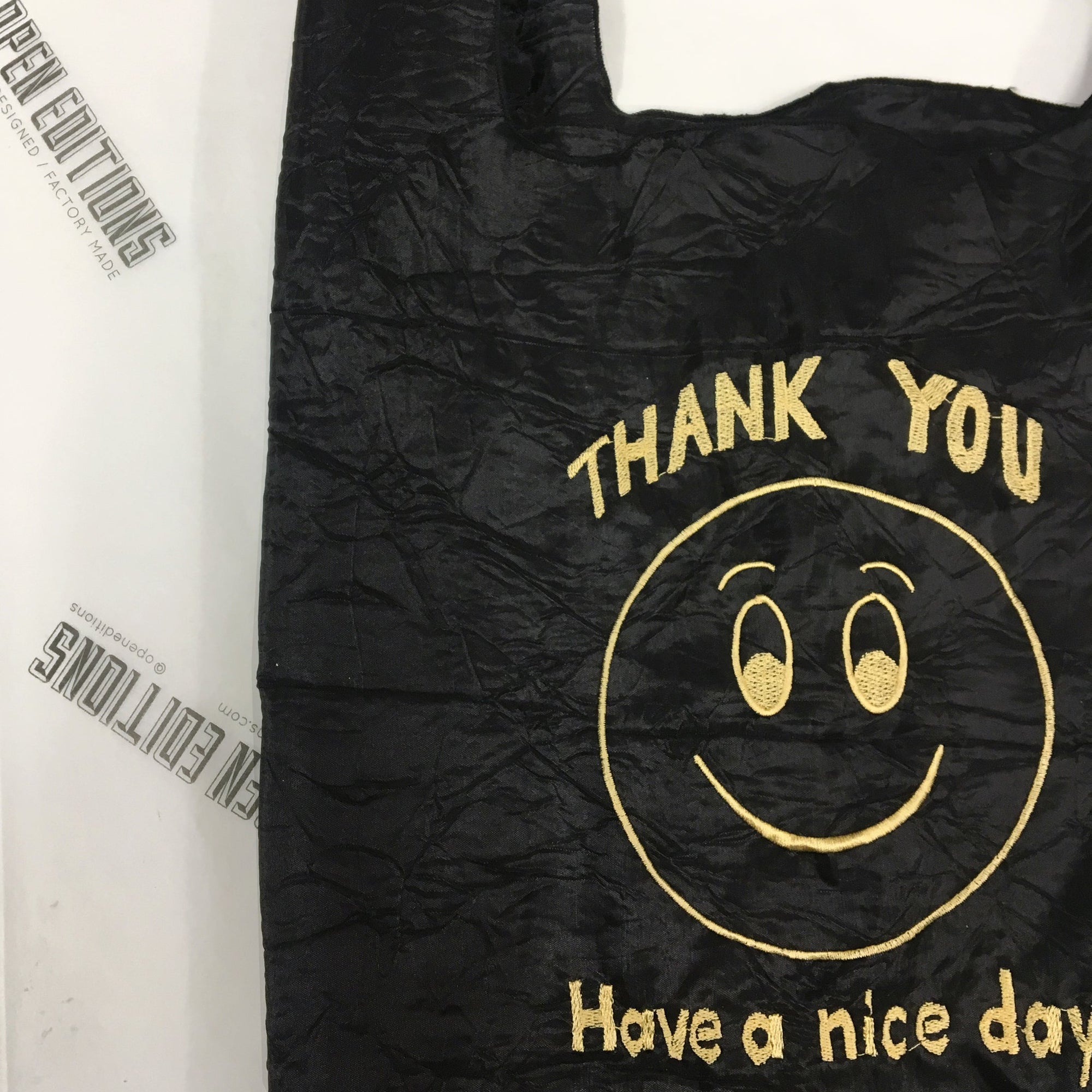 Thank You Tote - Smile - Gold/Black - Space Camp